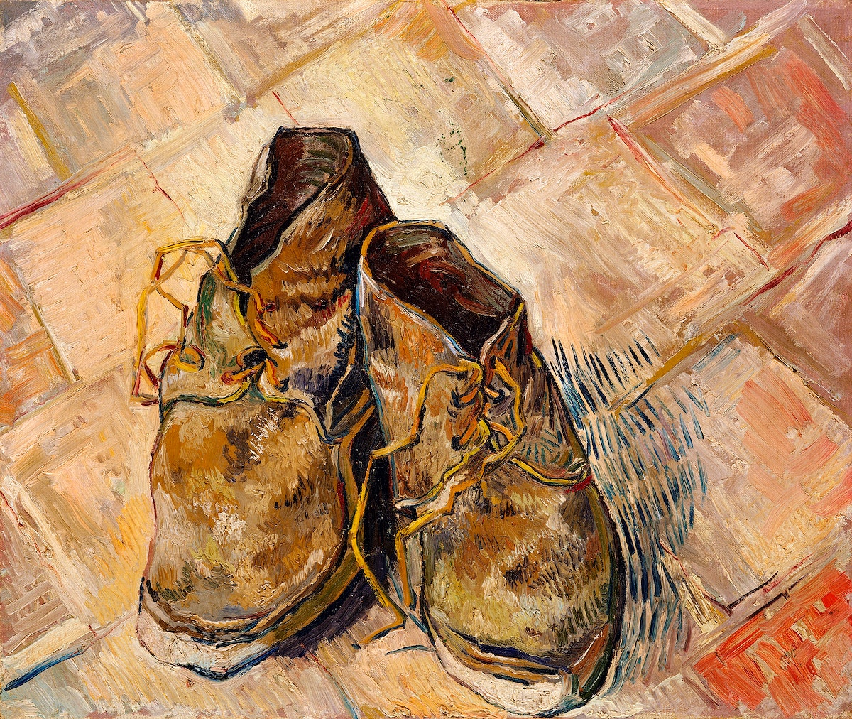 Shoes (1888) by Vincent Van Gogh. Original from the MET Museum. Digitally enhanced by rawpixel.